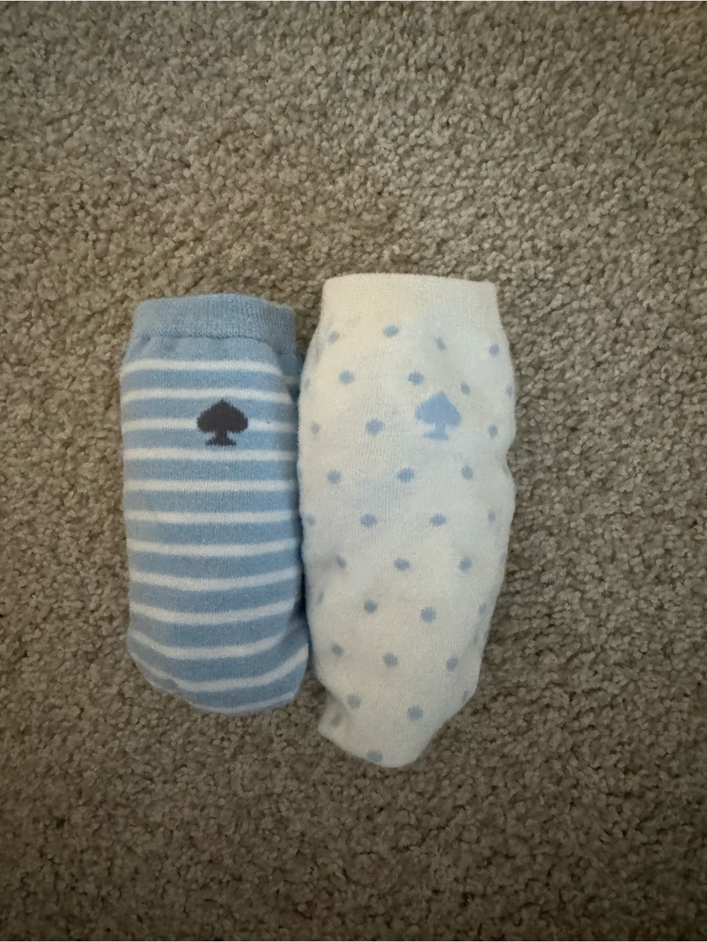 Women Kate Spade Light Blue Patterned Socks - Pair